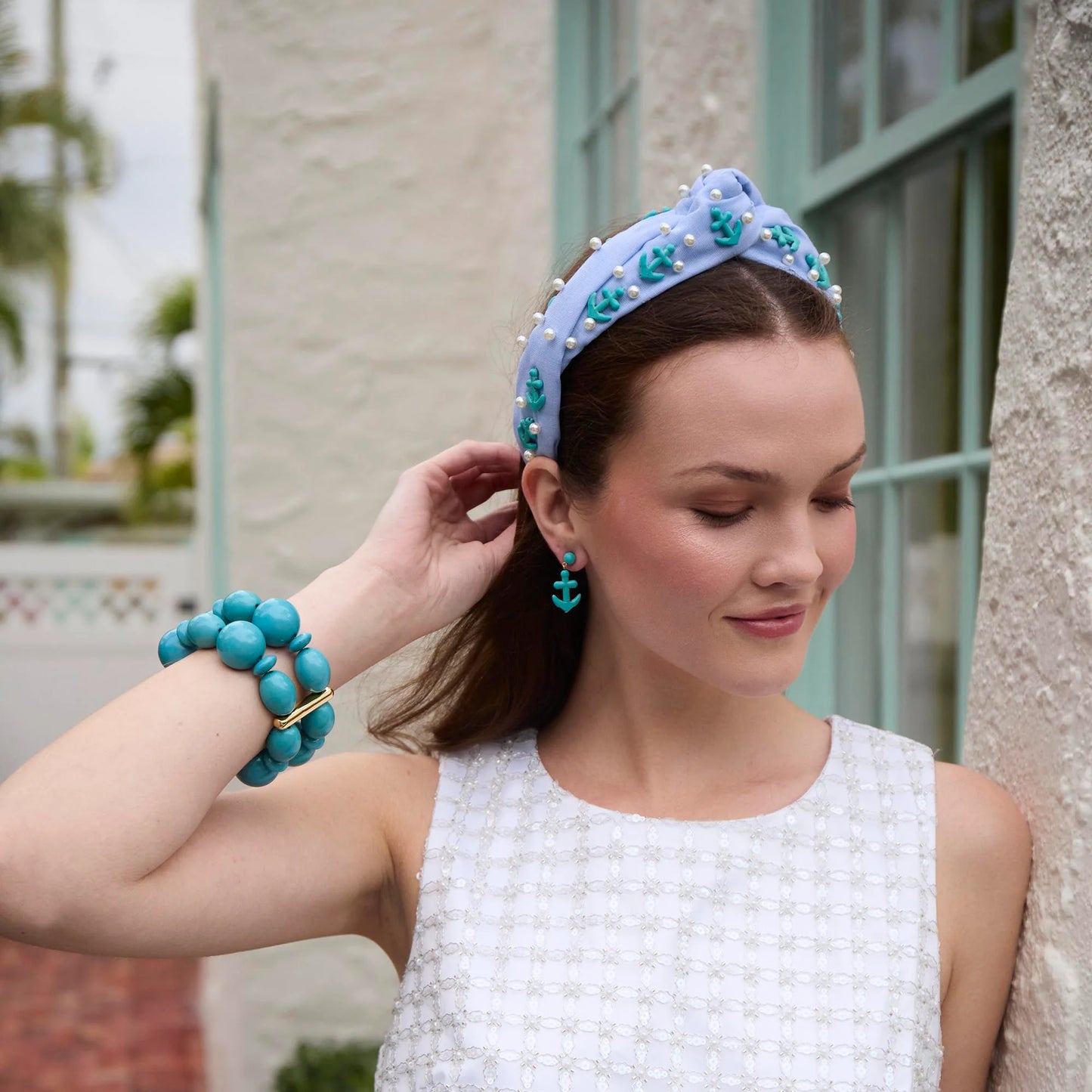 Marine  Multi Marlene Embellished Anchors Away Headband