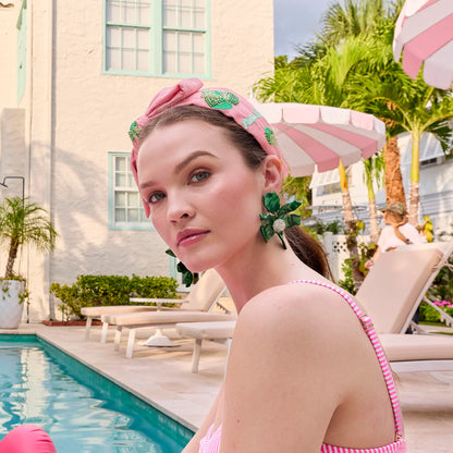 Paradise Pink Holly Palm Beach Headband