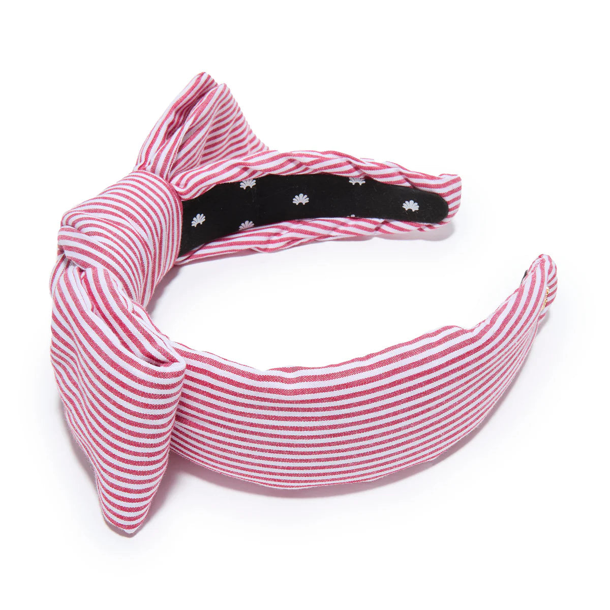 Red Holly Seersucker Headband