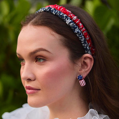 Navy Blooms Jessie Americana Liberty Headband