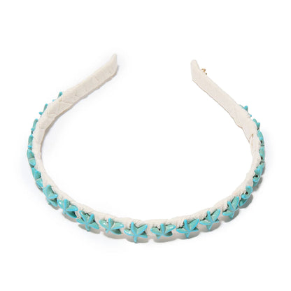 Turquoise Starfish Strand Headband
