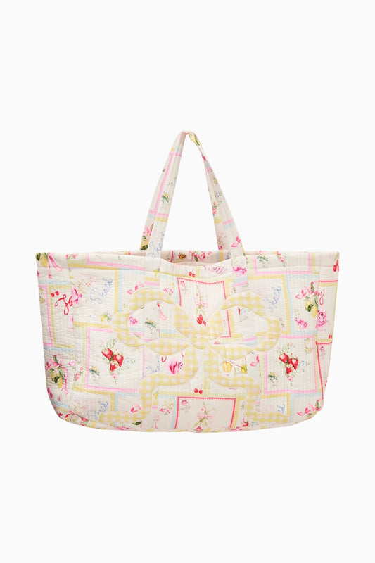 Cyndi Fruit Print Tote