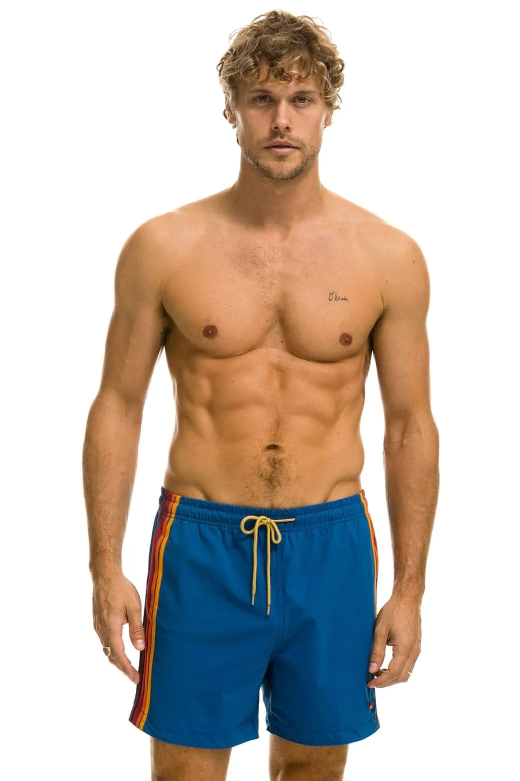 Men's 5 Stripe Flex Shorts - Sea