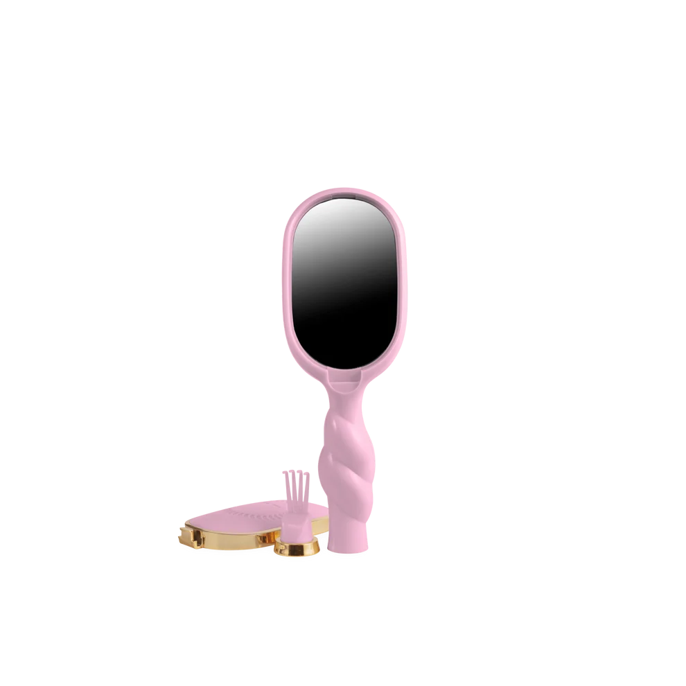 Mini Boar Bristle Hair Brush - Bubblegum Pink