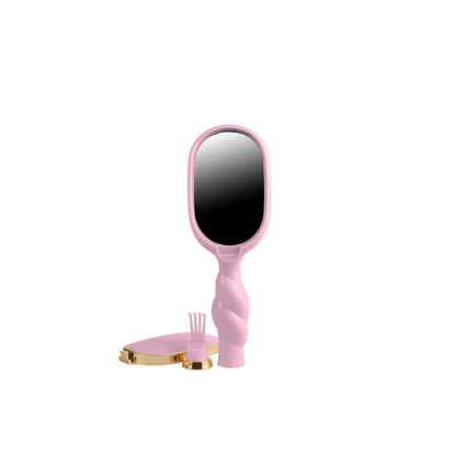 Mini Boar Bristle Hair Brush - Bubblegum Pink