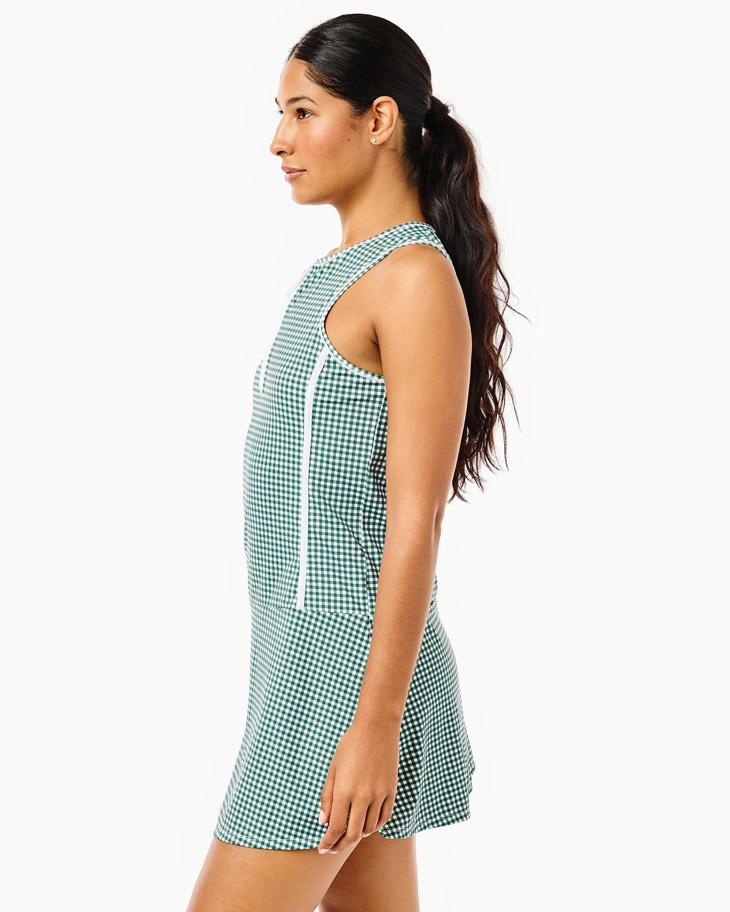 Smooth Sport Net Active Dress - Ivy Gingham