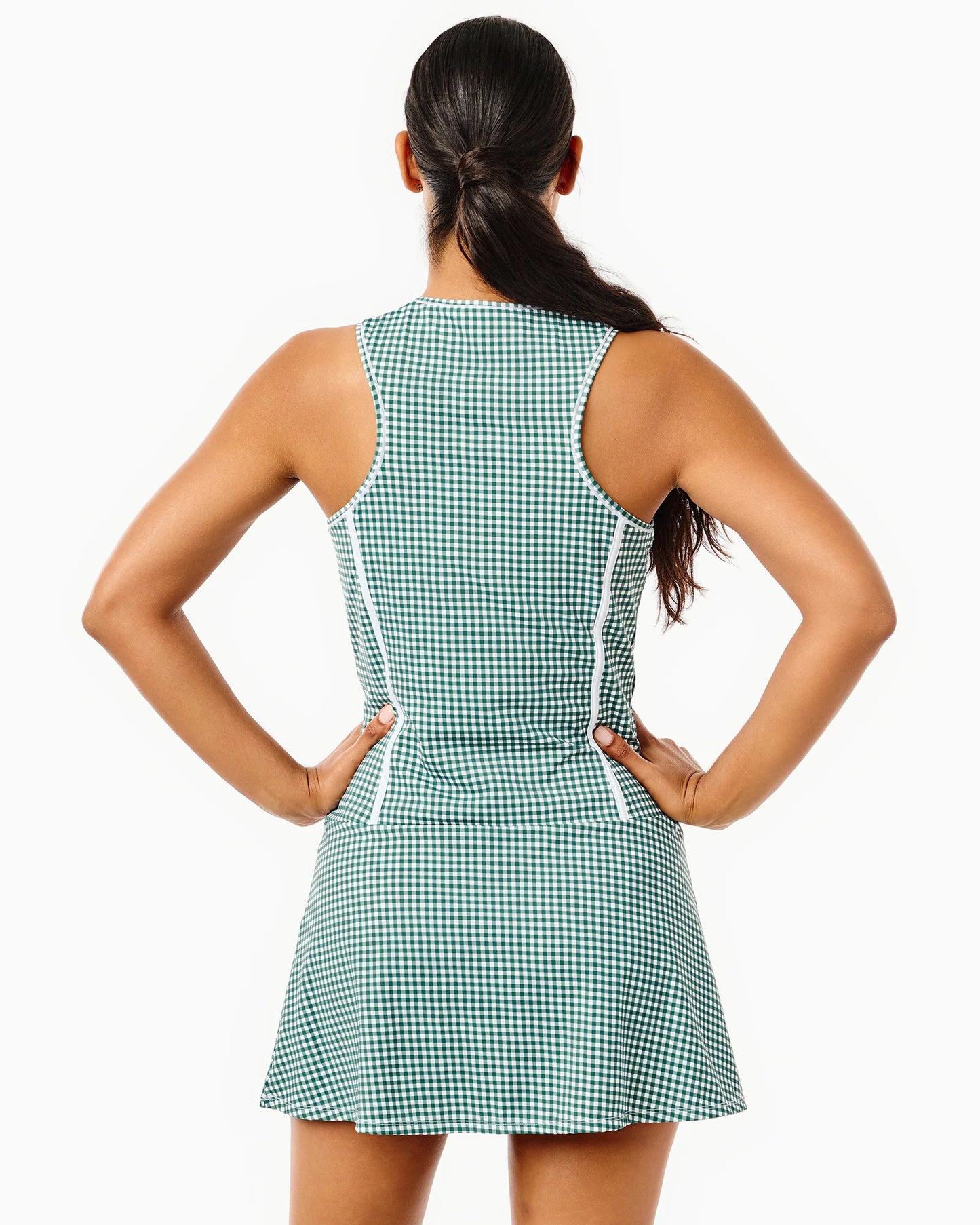 Smooth Sport Net Active Dress - Ivy Gingham