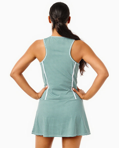 Smooth Sport Net Active Dress - Ivy Gingham