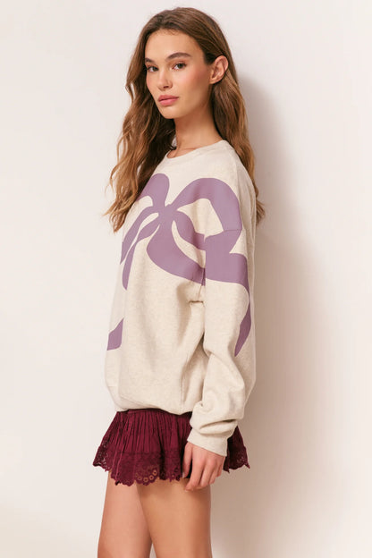 Palo Winding Bow Pullover - Oatmeal