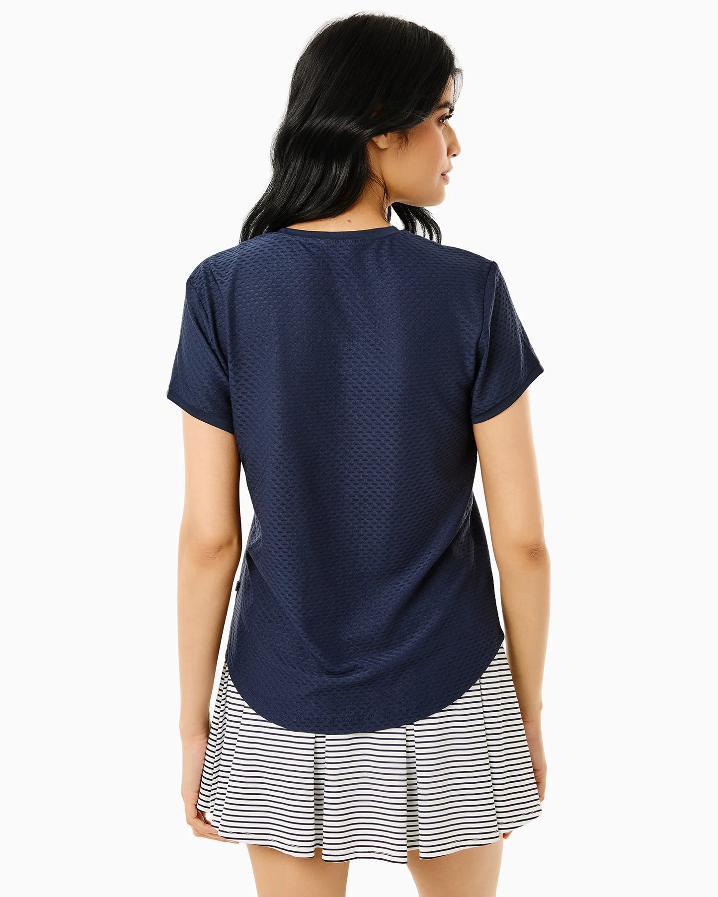 Active Mesh Palmetto Short Sleeve - Navy