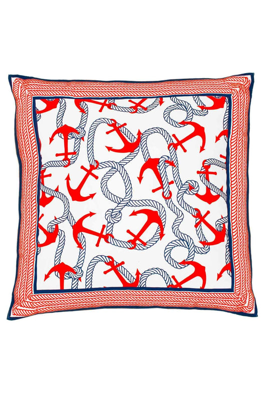 Anchors Away - Cotton Pillow Cover - 20x20
