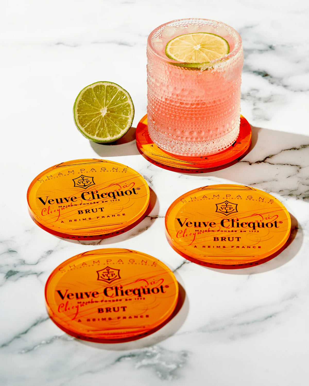 Pop The Bubbly Coasters - Set of 4