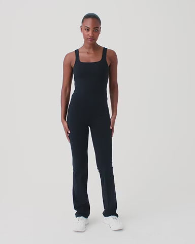 SPANXshape™ Booty Boost® Flare Jumpsuit - Very Black