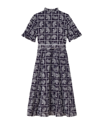 SU26 Aria Midi Dress-Midnight Blue
