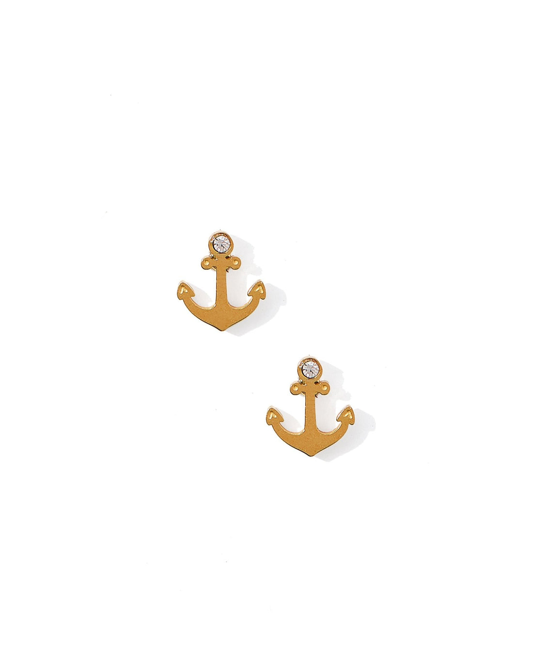 Screwback Stud Earrings - Anchor