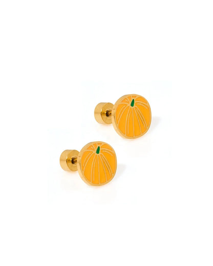 Screwback Stud Earrings - Knox Pumpkin