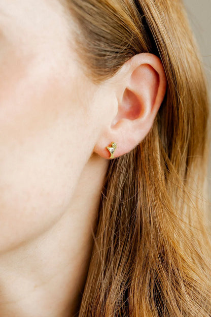 Screwback Stud Earrings - Martini