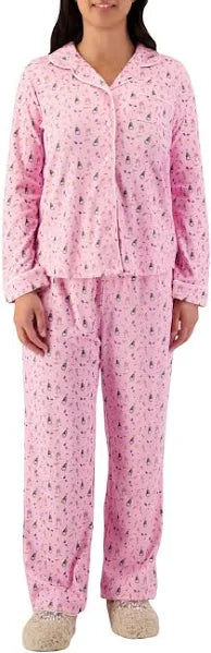 Pima Cotton Long Sleeve Sleep Set - Champagne and Oysters