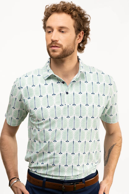 Men's Smitty Polo - Club Palm Green