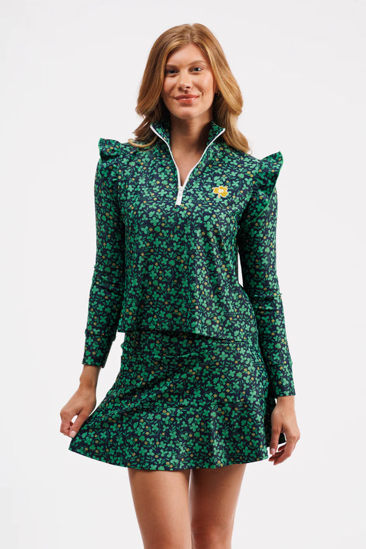 The Grayson 1/4 Zip Pullover - Notre Dame Shamrocks