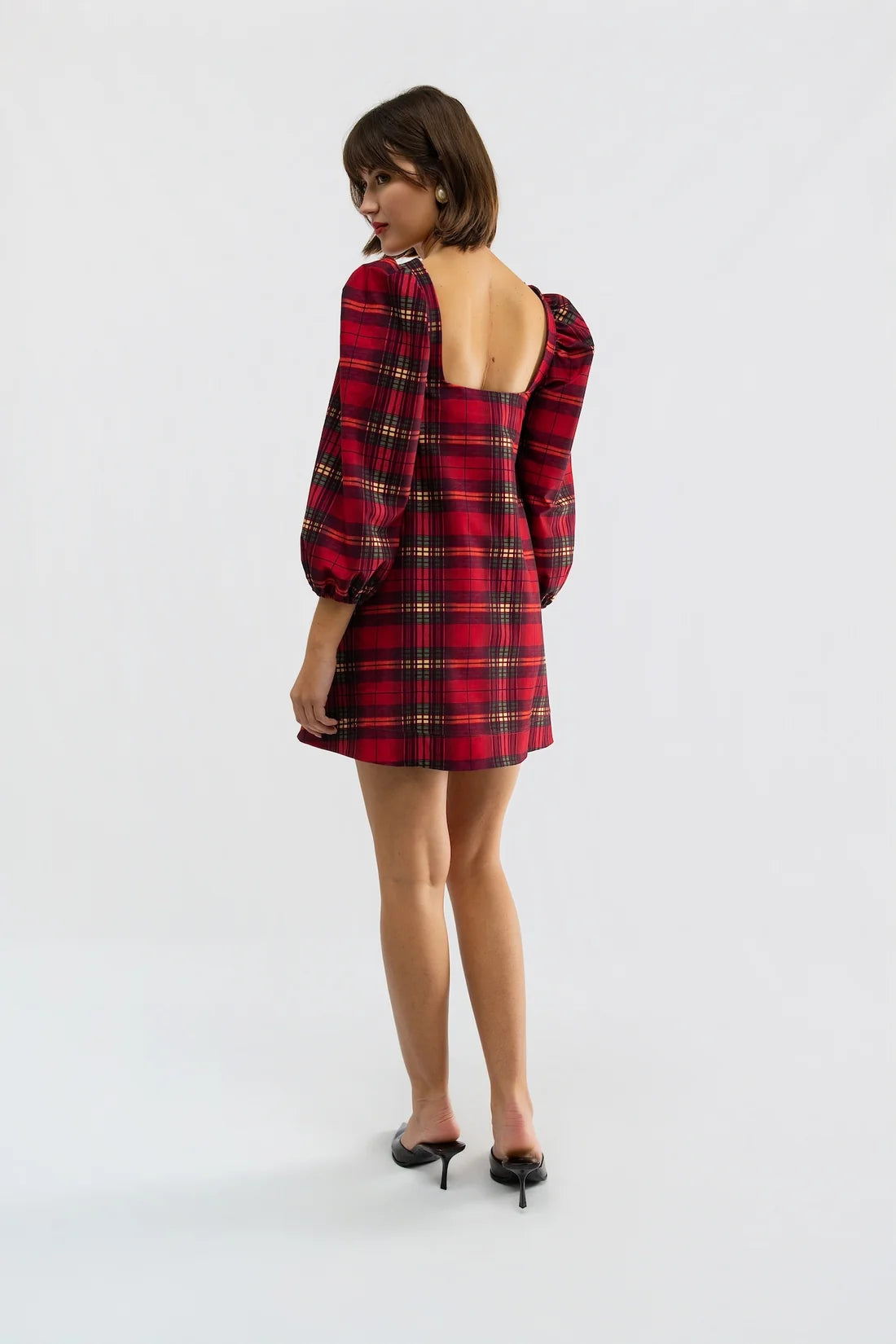 Collins Dress - Cabernet Plaid