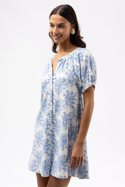 The Posie Dress - Rose Bushel Blue