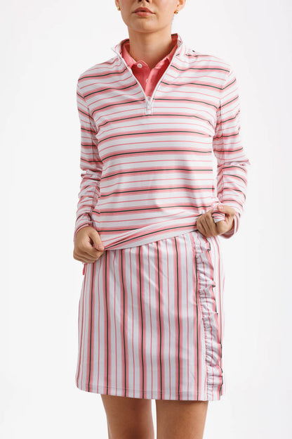 The Blaire Skort - Macaron Stripe