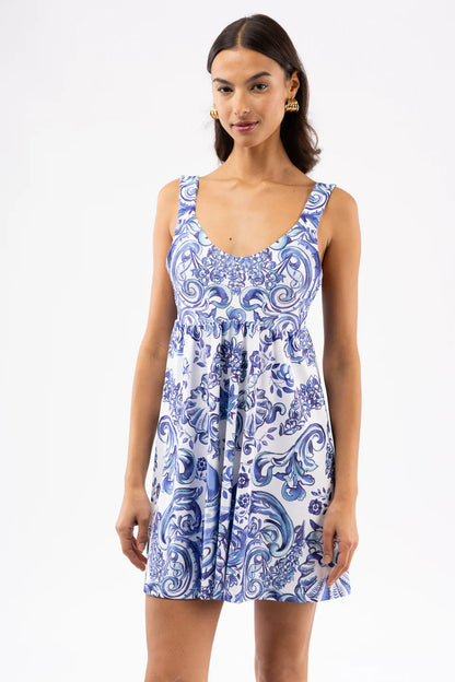The Mila Dress - Port Porcelain
