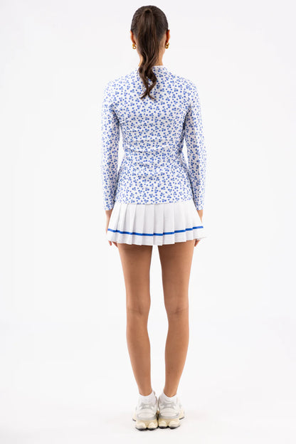 The Carey 1/4 Zip Pullover - Sea Poppy