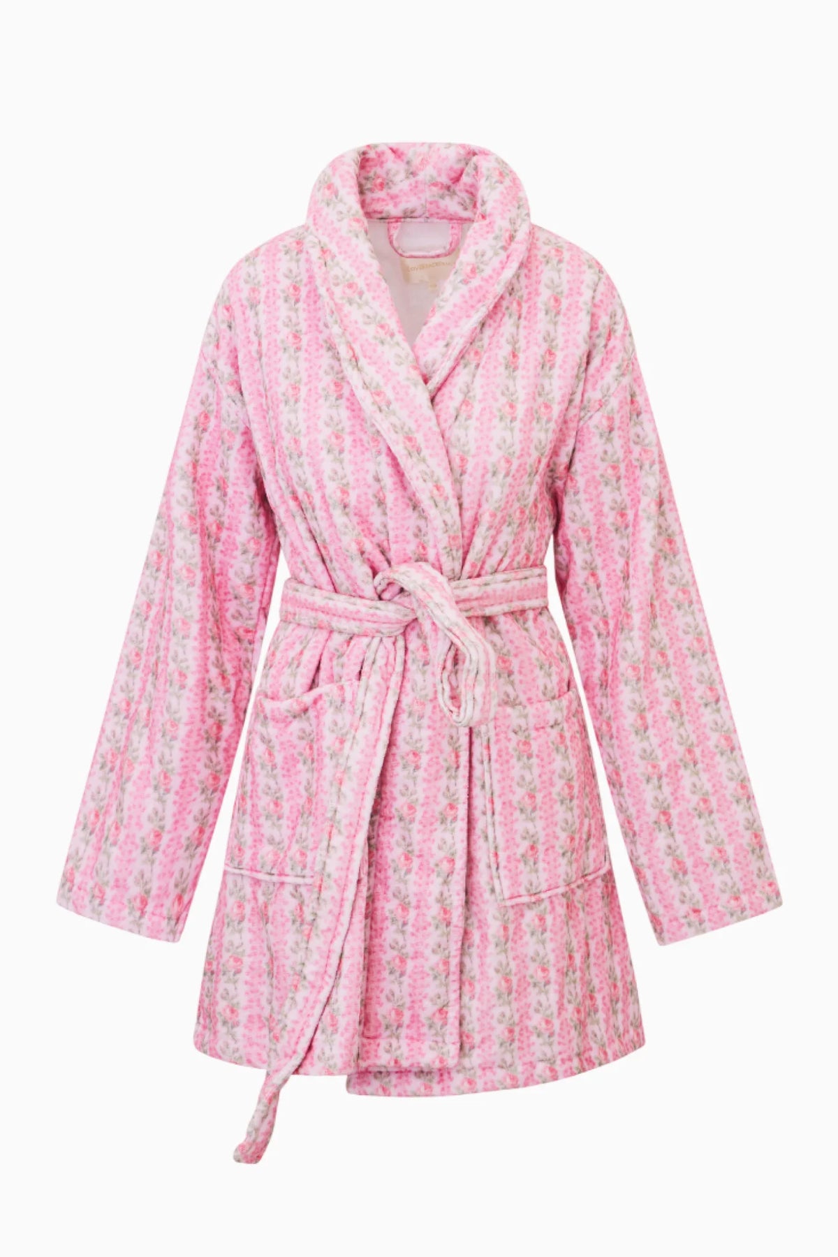 Indie Cotton Bath Robe - Strawberry Macaron