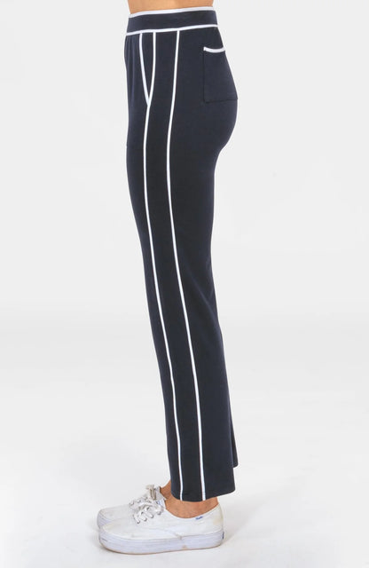 Sweat Pants - Trim It Up - Navy/White