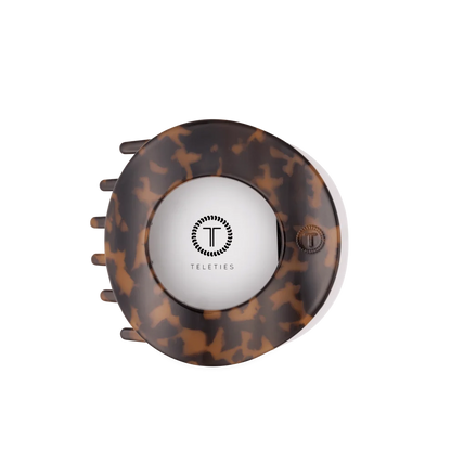 Tortoise Large Flat Circle Hair Clip