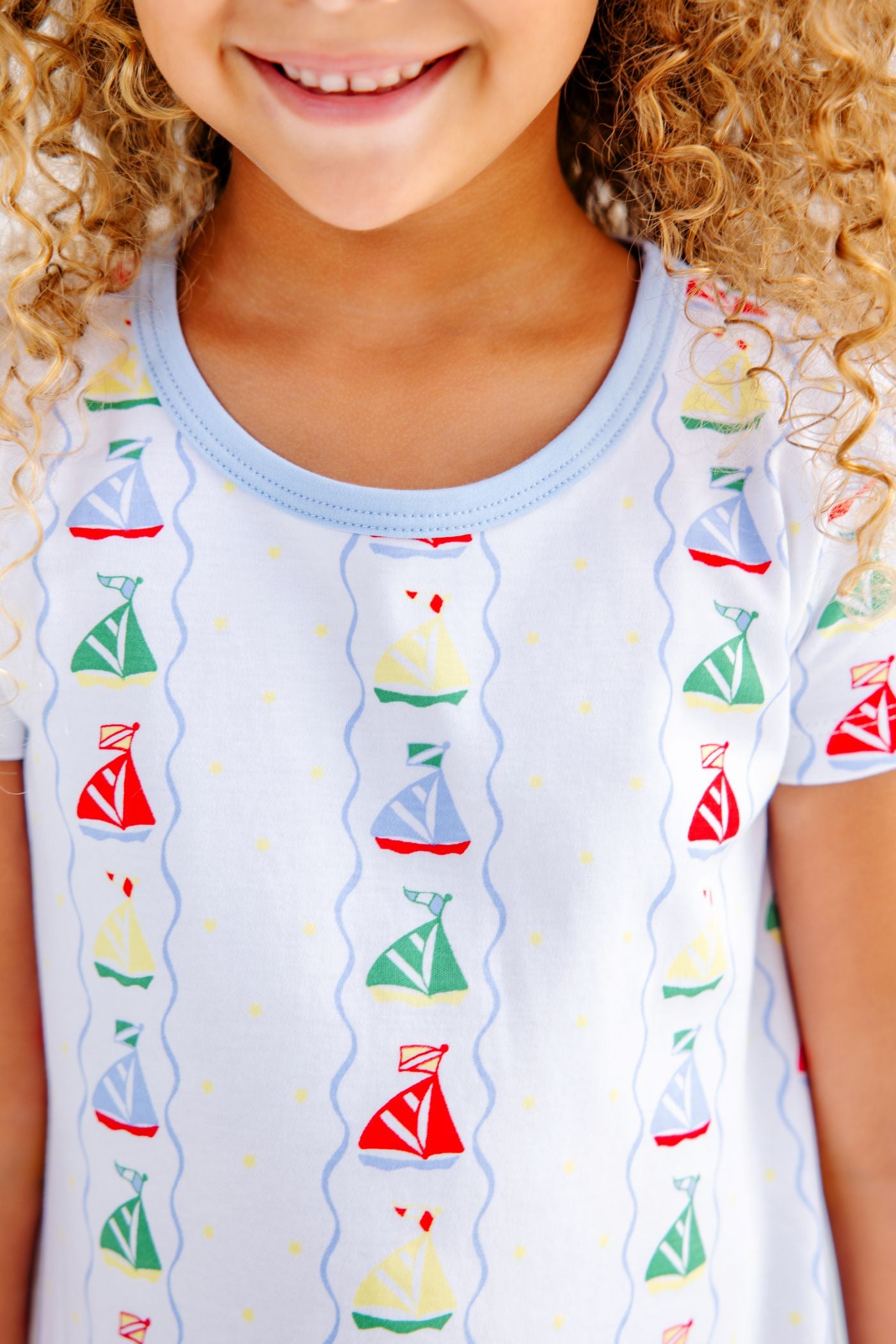 Polly Play Dress - Short Sleeve - Set Sail/Beale Street Blue