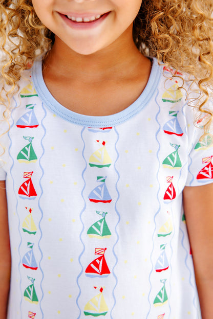 Polly Play Dress - Short Sleeve - Set Sail/Beale Street Blue