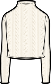 Katie Cotton Mockneck Sweater - Marshmallow