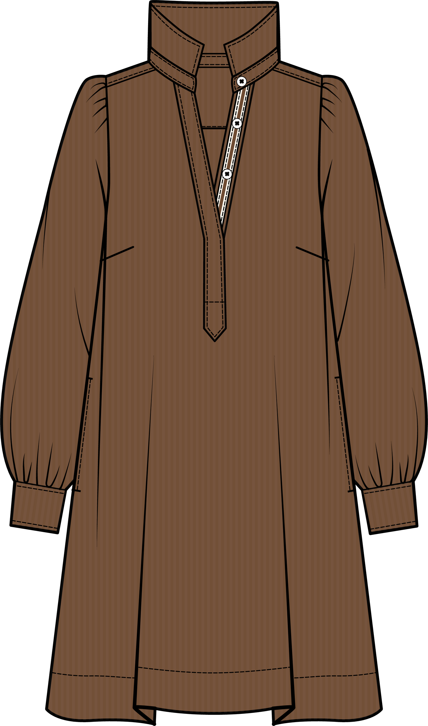 Pippa Corduroy Dress - Coconut