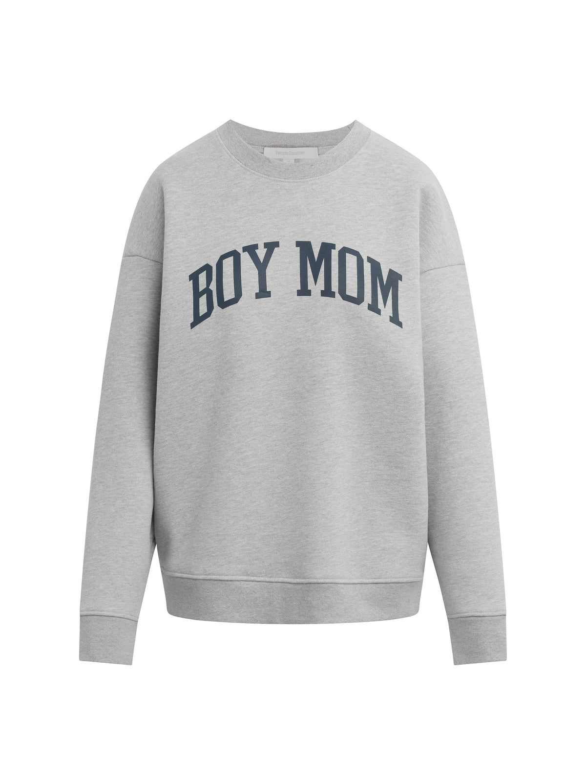 The Boy Mom Sweatshirt - Heather Grey / Navy