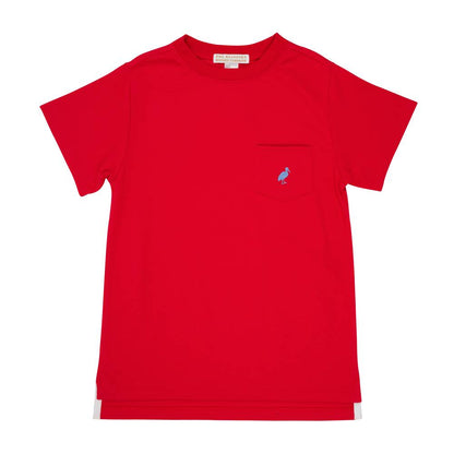 Carter Crewneck - Pocket- Richmond Red/Park City Periwinkle