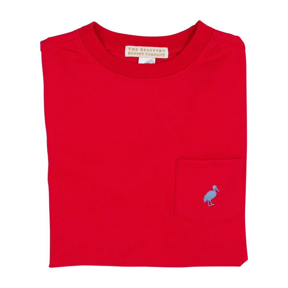 Carter Crewneck - Pocket- Richmond Red/Park City Periwinkle