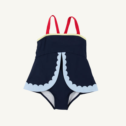 Stratford Scallop Swimsuit - Nantucket Navy/Richmond Red/Beale Street Blue/Lake Worth Yellow
