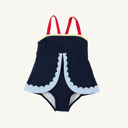 Stratford Scallop Swimsuit - Nantucket Navy/Richmond Red/Beale Street Blue/Lake Worth Yellow