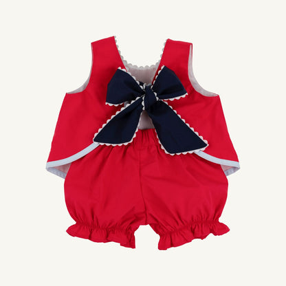 Susanne Swing Top Set- Broadcloth - Richmond Red/Nantucket Navy/Beale Street Blue