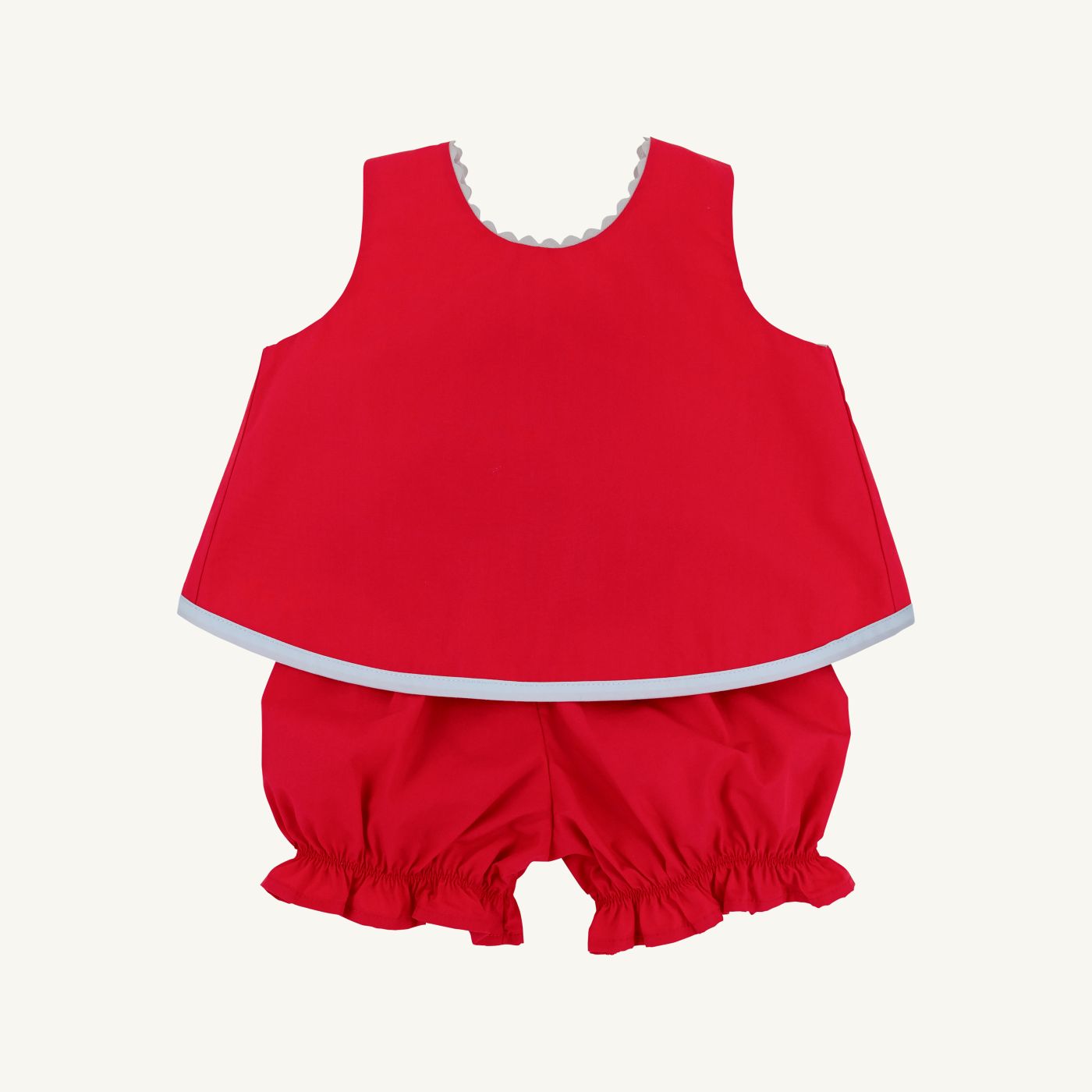 Susanne Swing Top Set- Broadcloth - Richmond Red/Nantucket Navy/Beale Street Blue