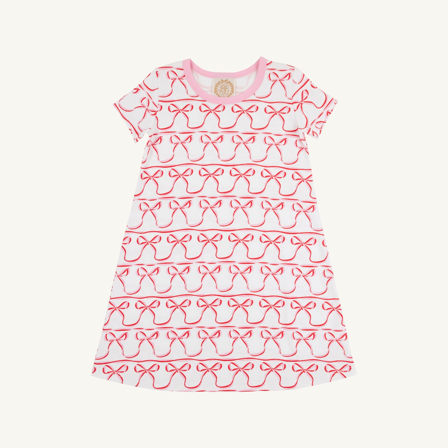 Polly Play Dress - Short Sleeve - Birdies Bows/Pier Party Pink