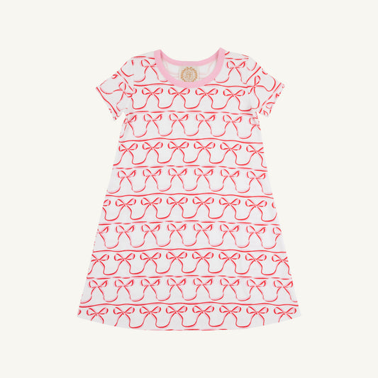 Polly Play Dress - Short Sleeve - Birdies Bows/Pier Party Pink