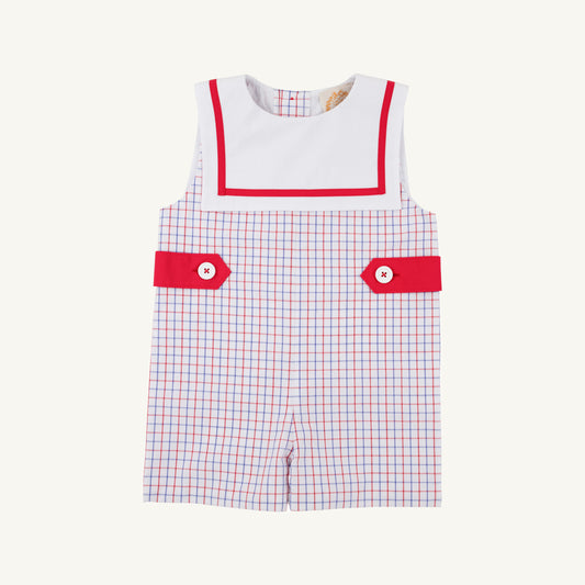 Townes Top Sail Jon Jon - Woven Yarn - Lake Powell Plaid/Worth Ave White