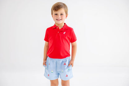 Critter Sheffield Shorts - Beale Street Blue/Sailboats