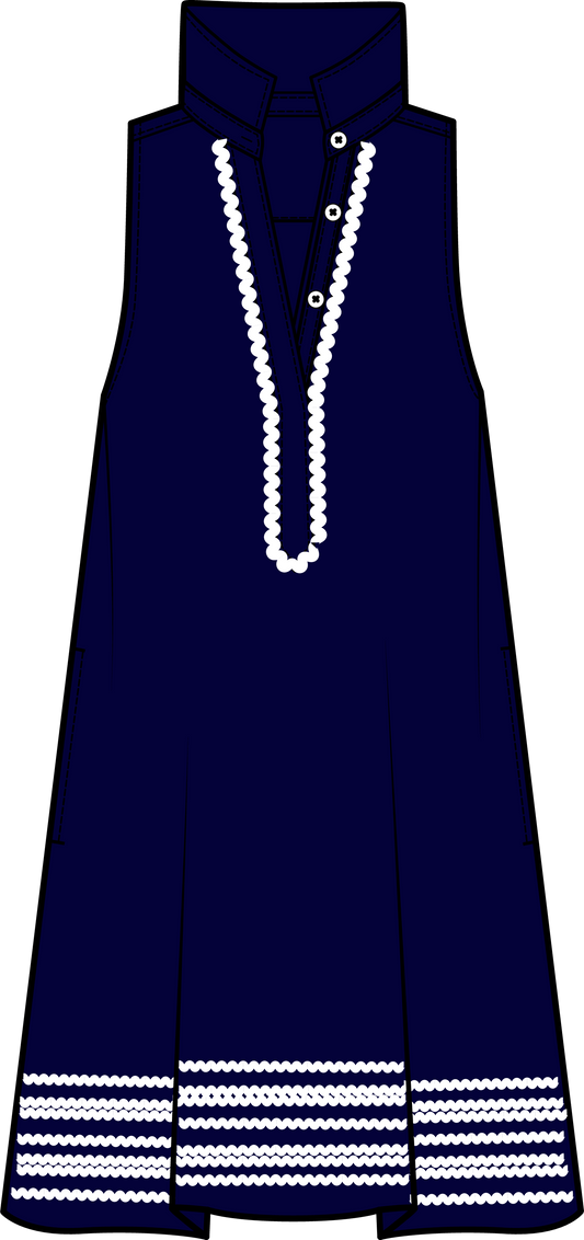 Pippa Dress - Nautical Navy