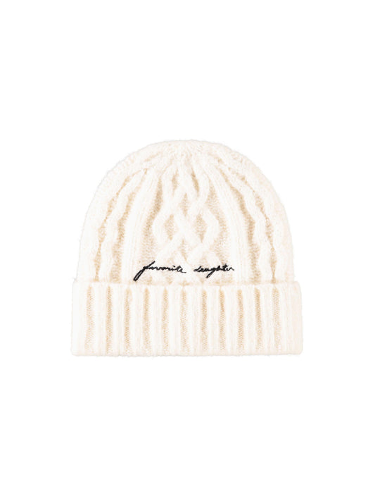 The Cable Beanie - Ivory