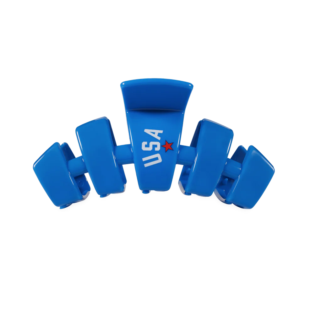 USA Classic Blue Medium Claw Clip